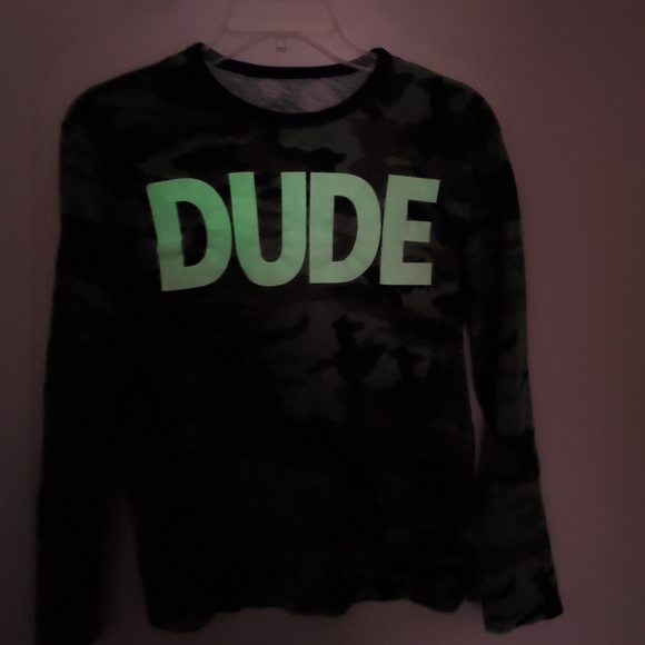 Crewcuts J. Crew for Kids Glow in the Dark Dude Long Sleeve Tee Size 14 - Picture 2 of 5